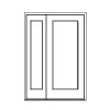 single lite double doors
Panel- none
Glazing- IG